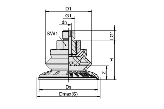 SAB 100 NBR-60 M14x1.5-AG