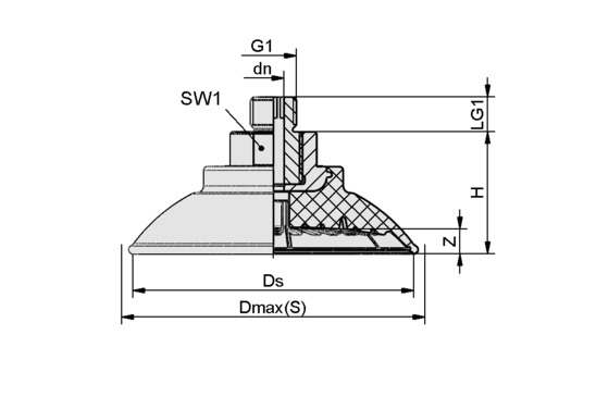 SAF 100 NBR-60 G1/4-AG