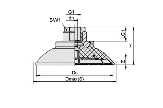 SAF 80 NBR-60 G3/8-IG