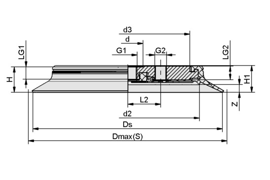 SPU 250 NBR-55 G1/2-IG