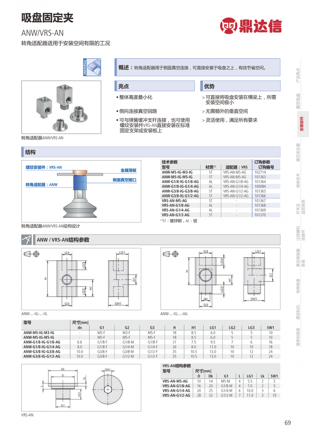 真空吸盘转角适配器